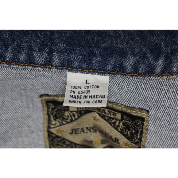 TAYLOR GUITARS Vintage Embroidered Denim Jacket‎ Men’s Size Large Western - Picture 10 of 12